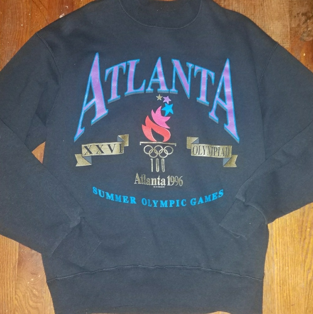 1996 Olympics Atlanta crew neck summer games